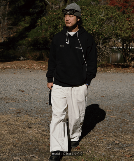【Black】logo hoodie