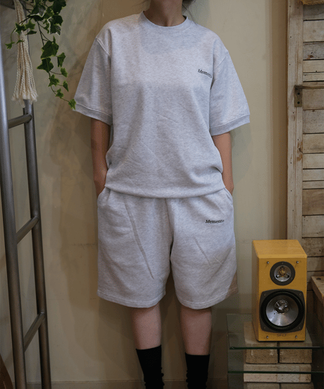 【Gray】short sleeve sweat tee