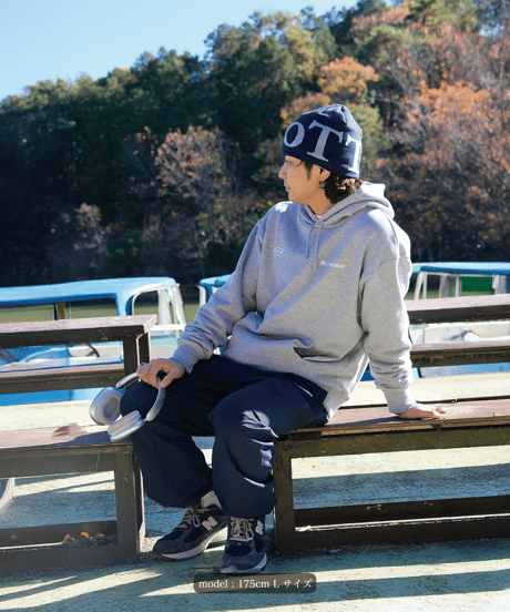 【Gray】logo hoodie