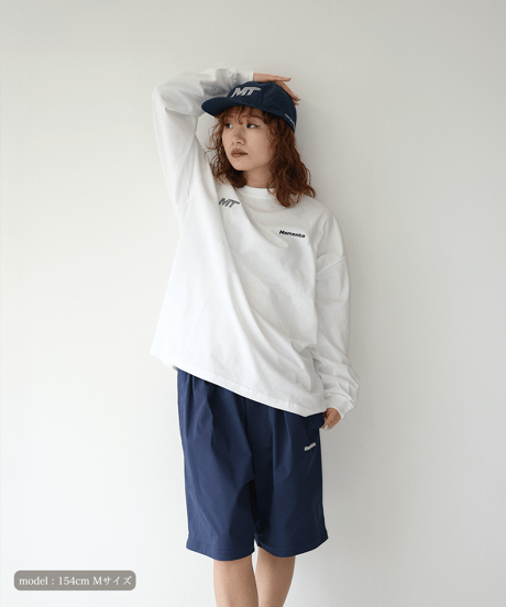 【White】M/T logo L/S tee