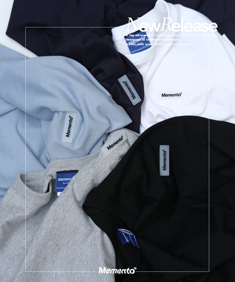 【Blue】Rubber tag tee