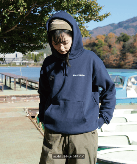 【Navy】logo hoodie