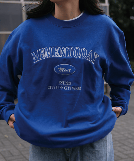 【Blue】College Sweat