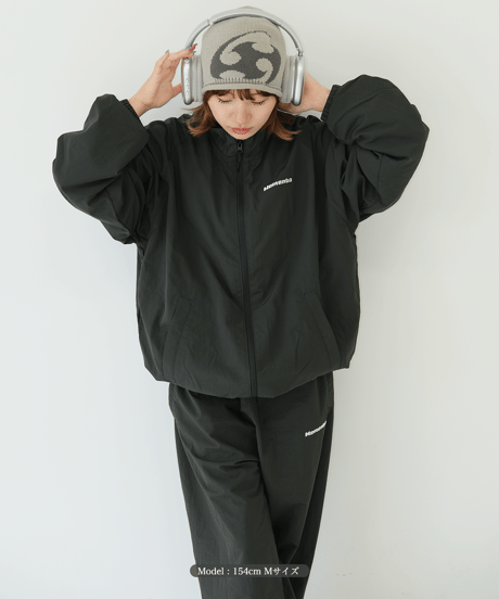【Khaki】nylon track jacket