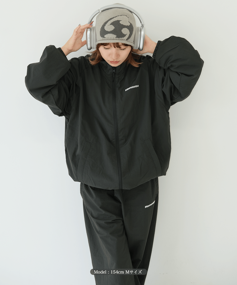 Khaki】nylon track jacket | Memento