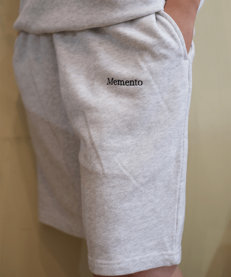 【Gray】 sweat short pants