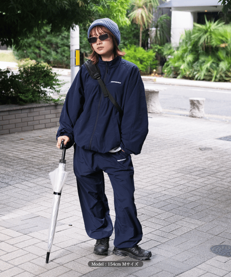 【Navy】nylon track jacket