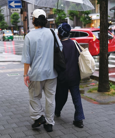 【Gray】nylon track pants