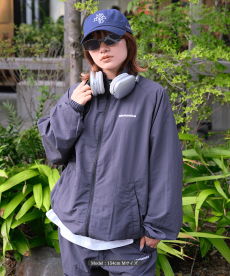 【Charcoal】nylon track jacket