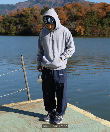 【Gray】logo hoodie