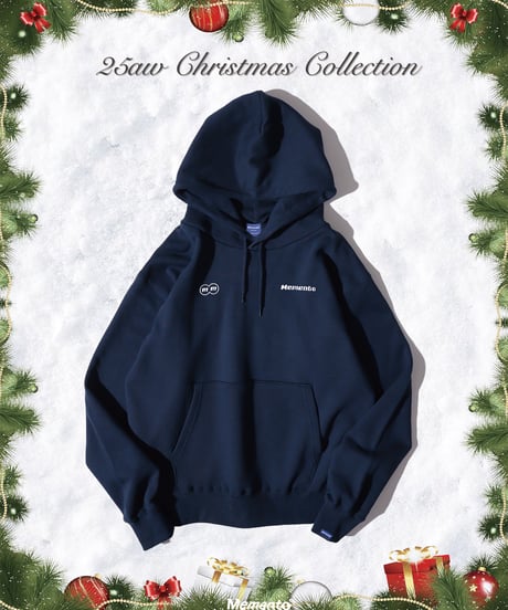 【Navy】logo hoodie