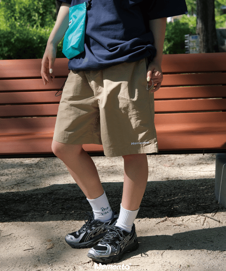 【Beige】撥水加工 nylon shorts