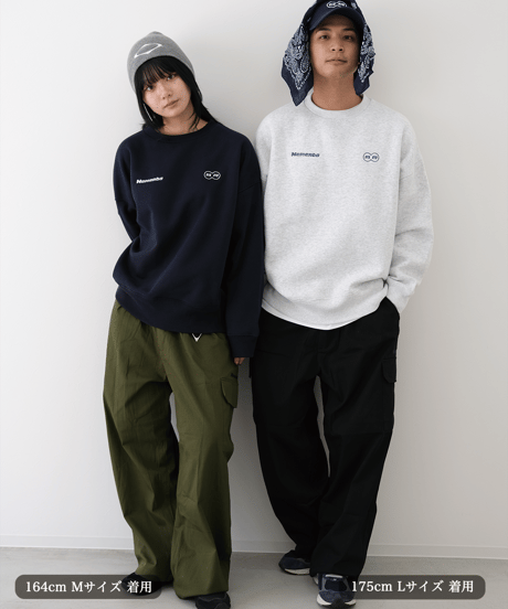 【Navy】logo sweat