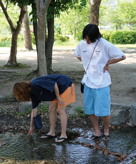 【Blue】撥水加工 nylon shorts