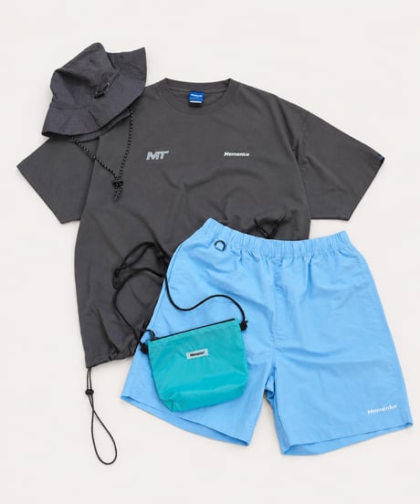 【Blue】撥水加工 nylon shorts