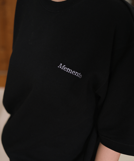 【Black】short sleeve sweat tee
