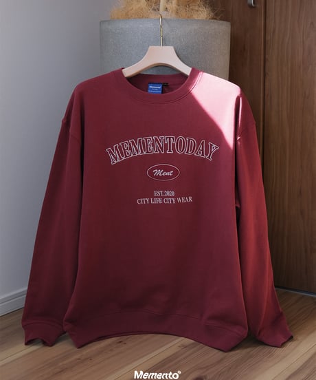 【Burgundy】College Sweat