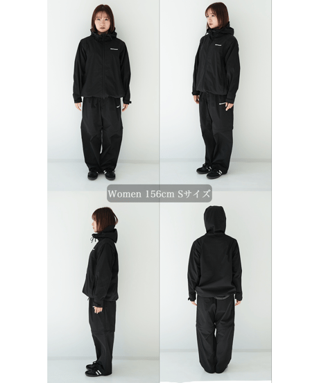 【Black】撥水加工＆2WAY Nylon Jacket