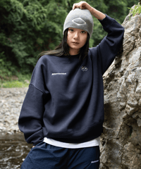【Navy】logo sweat