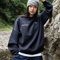 【Navy】logo sweat