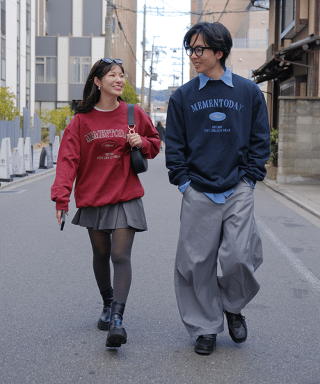 【Burgundy】College Sweat