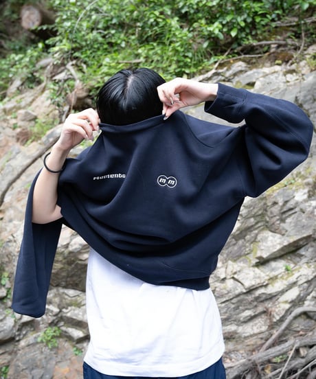 【Navy】logo sweat