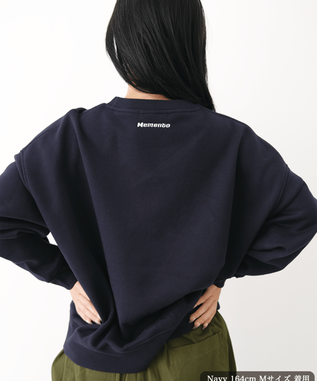 【Navy】logo sweat