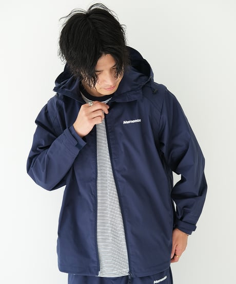 【Navy】撥水加工＆2WAY Nylon Jacket