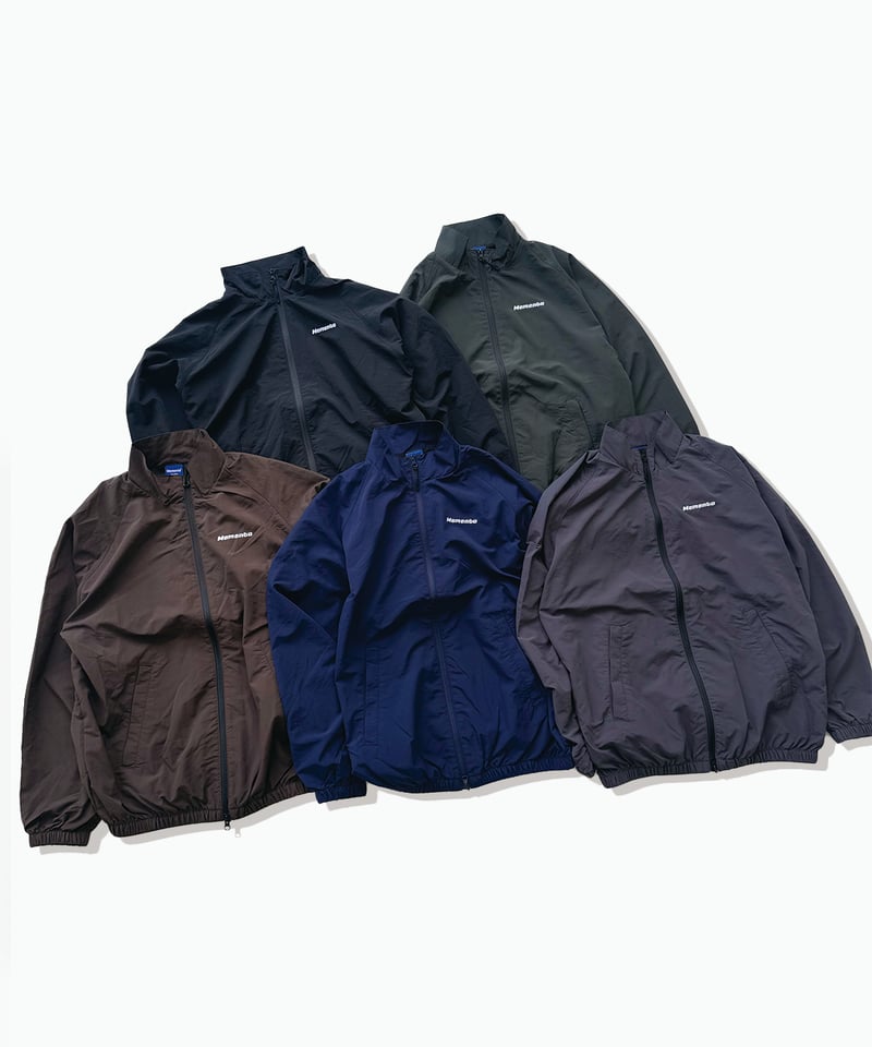 Charcoal】nylon track jacket | Memento