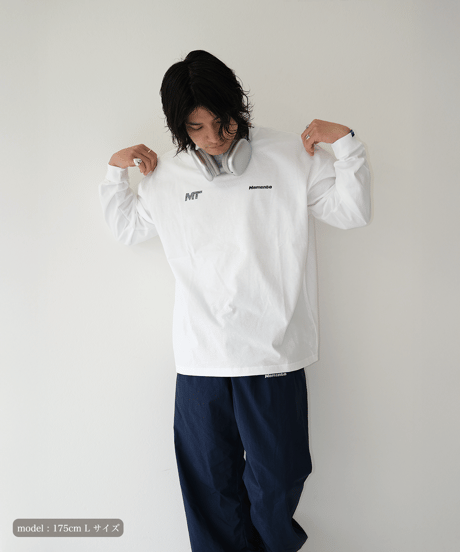 【White】M/T logo L/S tee
