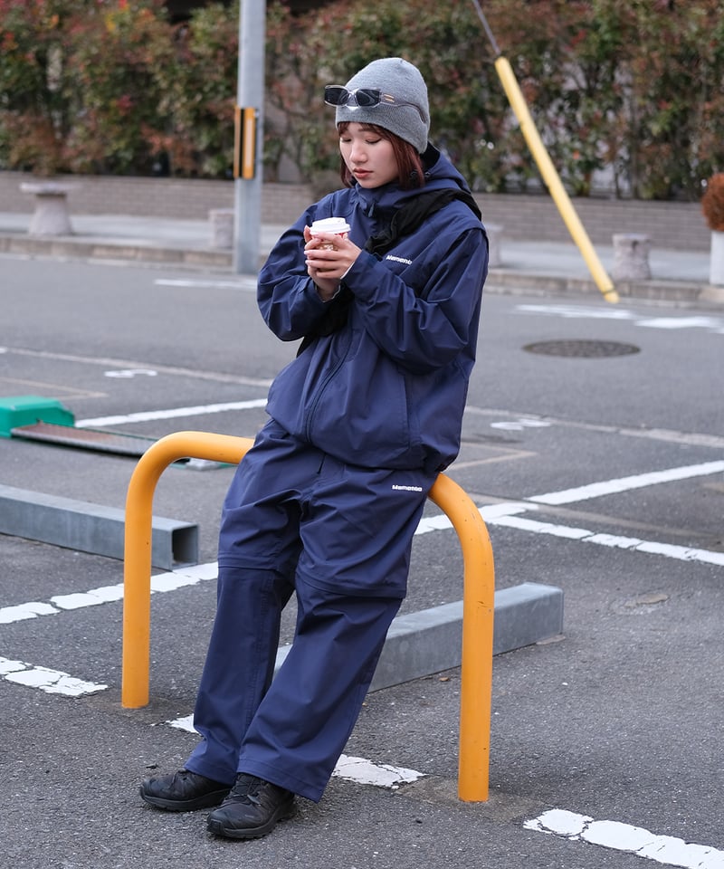 Navy】撥水加工＆2WAY Nylon Pants | Memento