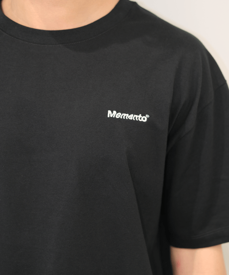 【Black】logo tee