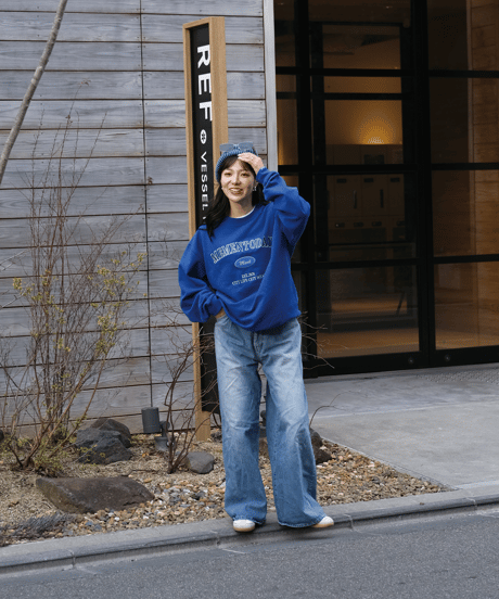【Blue】College Sweat