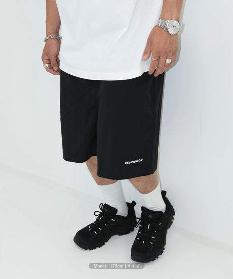 【Black】撥水加工 nylon shorts