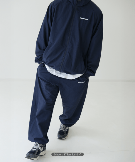 【Navy】nylon track jacket