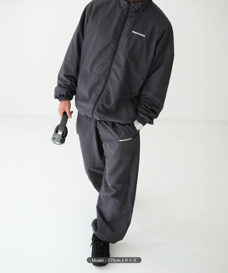 【Charcoal】nylon track pants