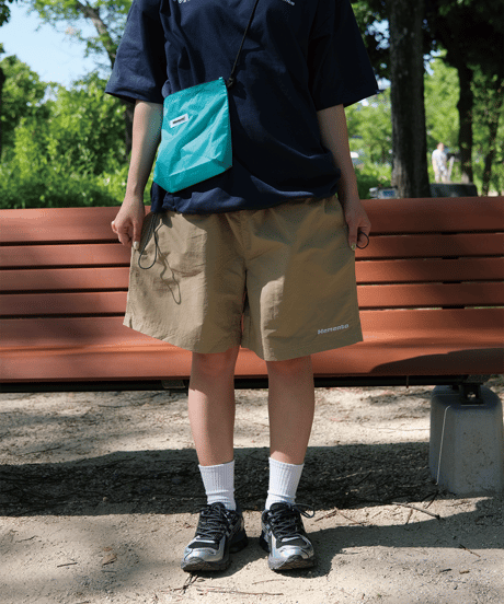 【Beige】撥水加工 nylon shorts
