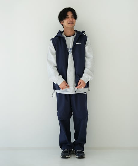 【Navy】撥水加工＆2WAY Nylon Pants