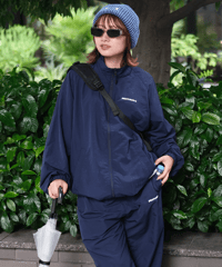 【Navy】nylon track jacket