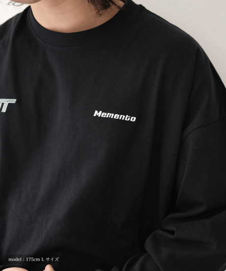 【Black】M/T logo L/S tee