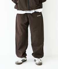 【Brown】nylon track pants