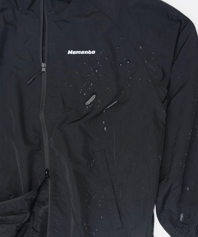 Black】nylon track jacket | Memento