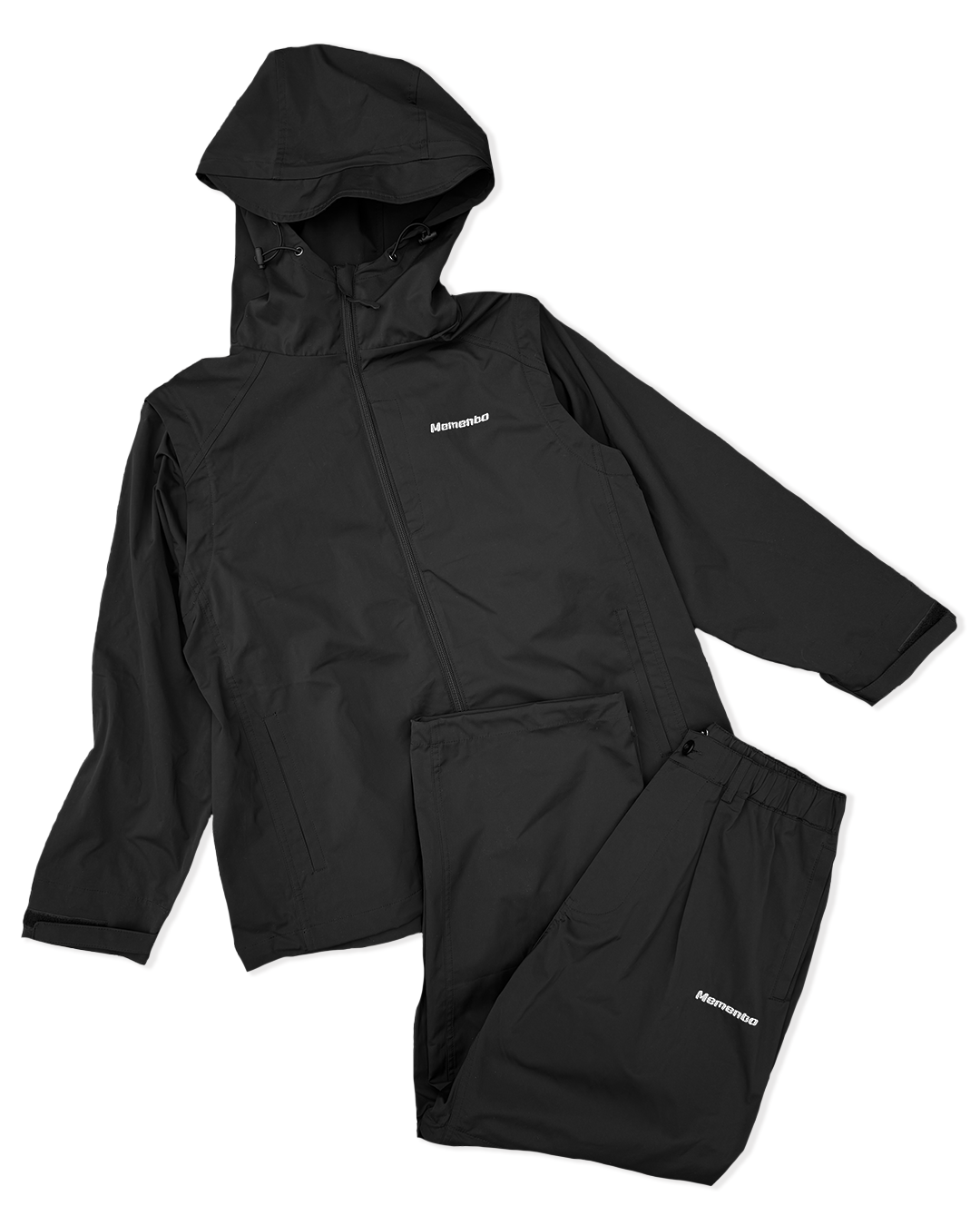 Black】撥水加工＆2WAY Nylon Jacket | Memento