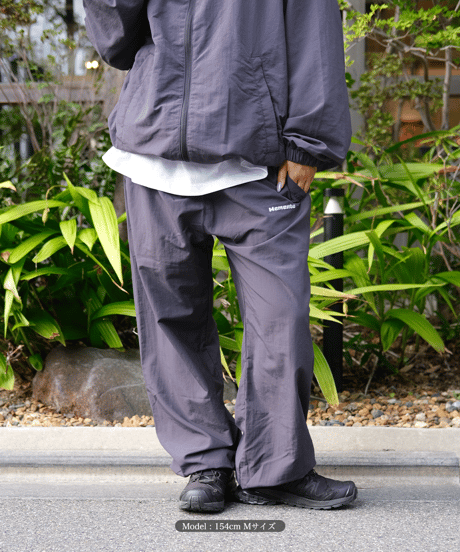 【Charcoal】nylon track pants