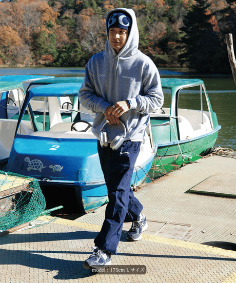 【Gray】logo hoodie