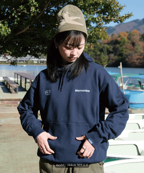 【Navy】logo hoodie