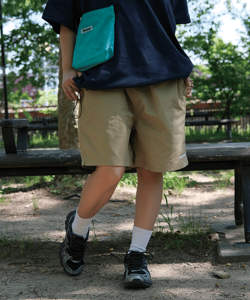 Beige】撥水加工 nylon shorts | Memento