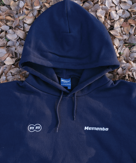 【Navy】logo hoodie