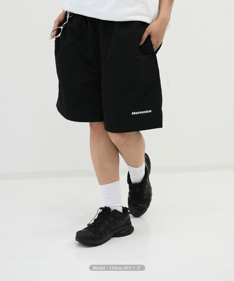 【Black】撥水加工 nylon shorts