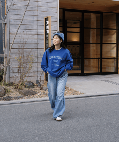 【Blue】College Sweat
